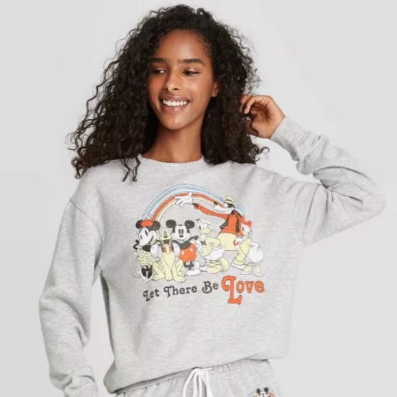 Disney Sweaters - [disney]”let there be love”womens crew sweatshirt